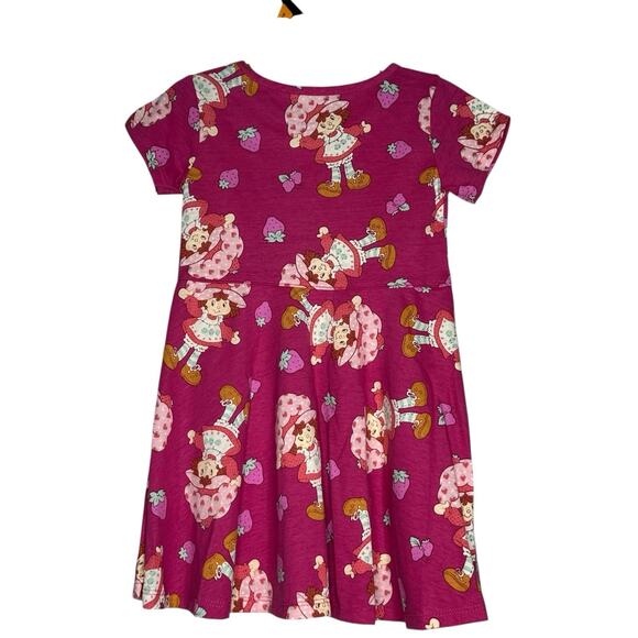 Strawberry Shortcake Toddler Girls Print Dress with Short Sleeves size 4T New - Picture 2 of 6